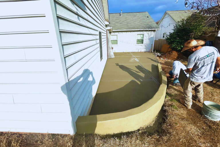 concrete patio